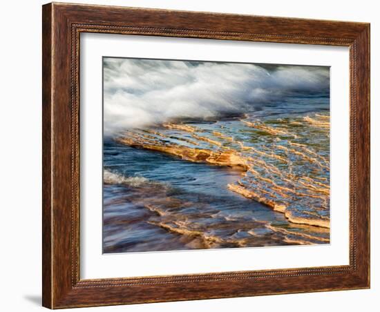 Eroded Sandstone Beach on the Shore of Lake Superior at Miners Beach in Picture Rock National Seash-Julianne Eggers-Framed Photographic Print