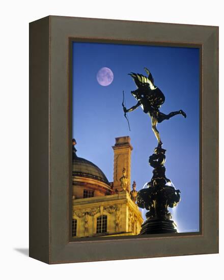 Eros statue, Piccadilly Circus, London, England-Rex Butcher-Framed Premier Image Canvas