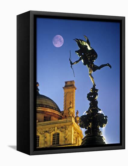 Eros statue, Piccadilly Circus, London, England-Rex Butcher-Framed Premier Image Canvas