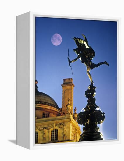 Eros statue, Piccadilly Circus, London, England-Rex Butcher-Framed Premier Image Canvas