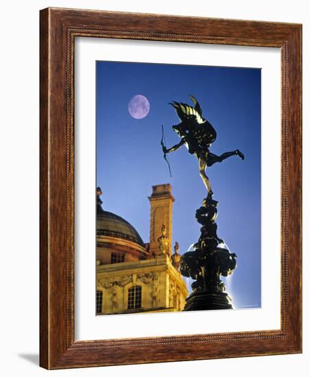 Eros statue, Piccadilly Circus, London, England-Rex Butcher-Framed Photographic Print