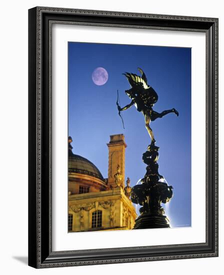 Eros statue, Piccadilly Circus, London, England-Rex Butcher-Framed Photographic Print