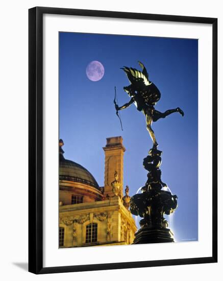 Eros statue, Piccadilly Circus, London, England-Rex Butcher-Framed Photographic Print