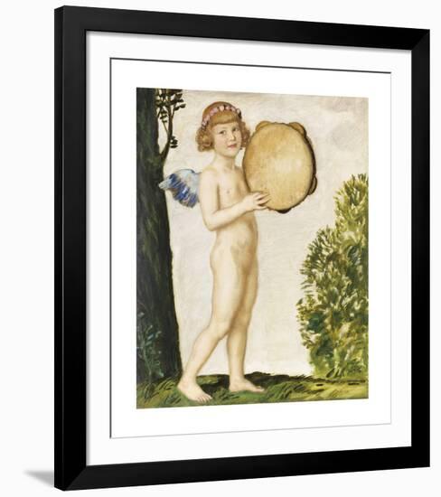 Eros with Tambourine-Franz von Stuck-Framed Premium Giclee Print