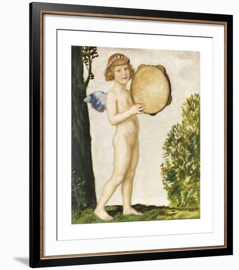 Eros with Tambourine-Franz von Stuck-Framed Premium Giclee Print