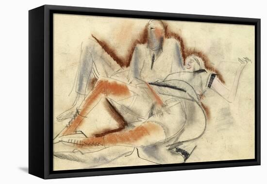 Erotic Drawing-Boris Dmitryevich Grigoriev-Framed Premier Image Canvas