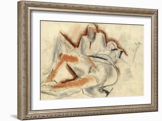 Erotic Drawing-Boris Dmitryevich Grigoriev-Framed Giclee Print