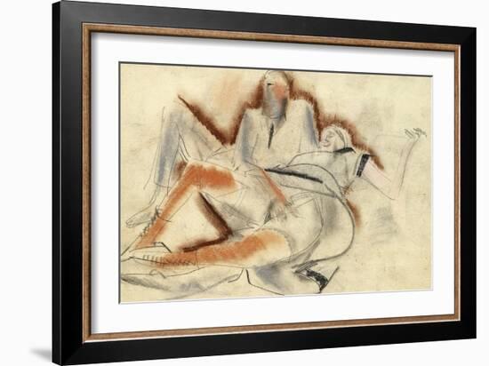 Erotic Drawing-Boris Dmitryevich Grigoriev-Framed Giclee Print