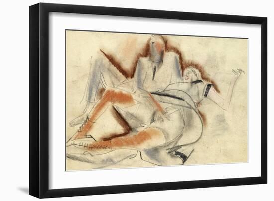 Erotic Drawing-Boris Dmitryevich Grigoriev-Framed Giclee Print