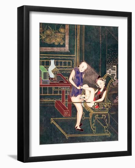 Erotic Scene-null-Framed Giclee Print