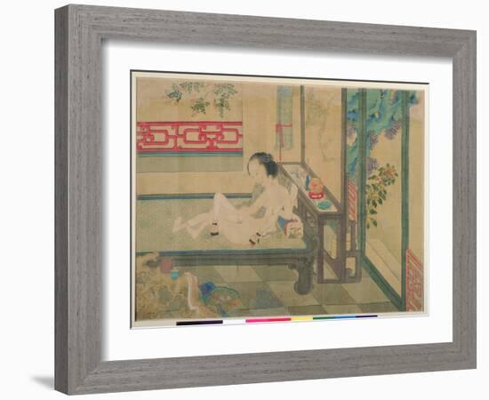 Erotic Scene-null-Framed Giclee Print