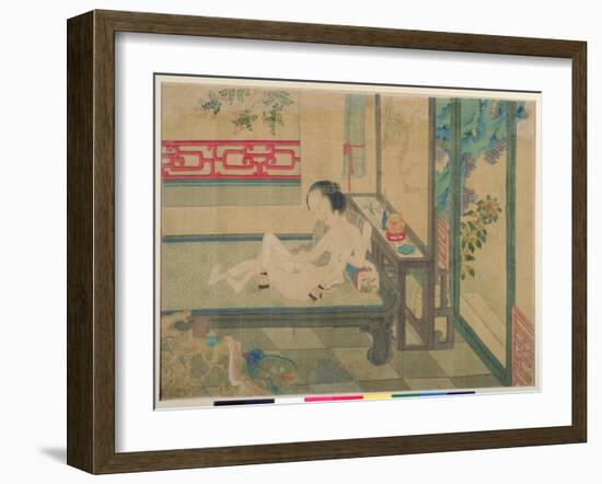 Erotic Scene-null-Framed Giclee Print