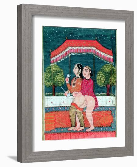 Erotic Scene-null-Framed Giclee Print