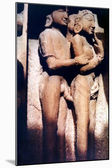 Erotic Sculpture, Hindu Temple, Khajuraho, India, 950-1050-null-Mounted Photographic Print