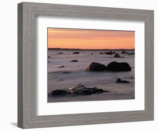 Erratics at Sunset-Raymond Gehman-Framed Photographic Print