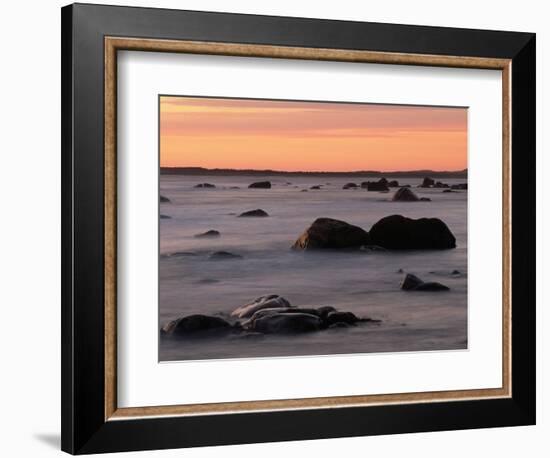 Erratics at Sunset-Raymond Gehman-Framed Photographic Print