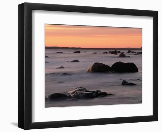 Erratics at Sunset-Raymond Gehman-Framed Photographic Print