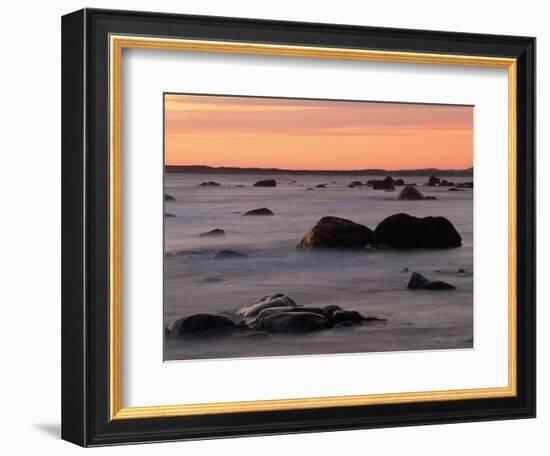 Erratics at Sunset-Raymond Gehman-Framed Photographic Print