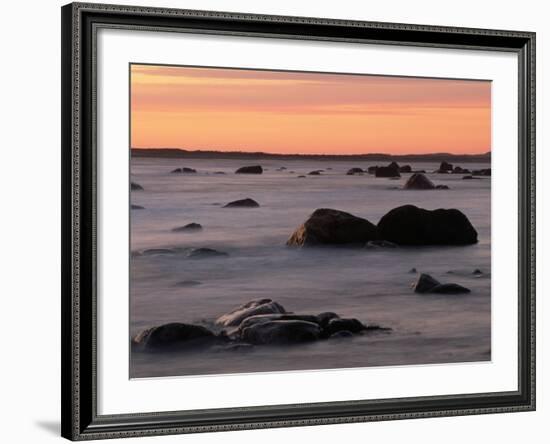 Erratics at Sunset-Raymond Gehman-Framed Photographic Print