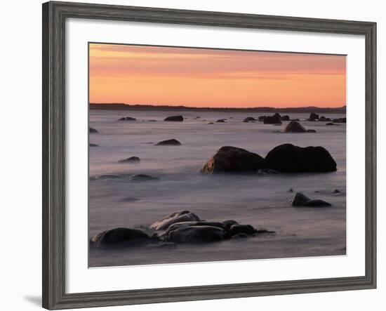 Erratics at Sunset-Raymond Gehman-Framed Photographic Print