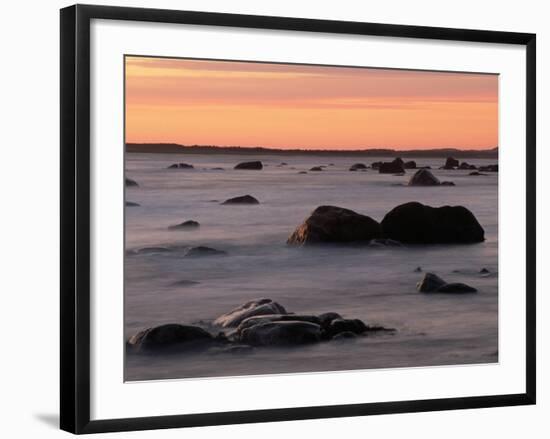 Erratics at Sunset-Raymond Gehman-Framed Photographic Print