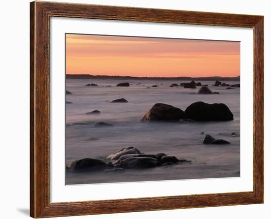 Erratics at Sunset-Raymond Gehman-Framed Photographic Print