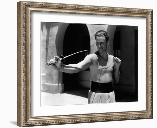 Errol Flynn, 1935-null-Framed Photographic Print