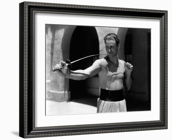 Errol Flynn, 1935-null-Framed Photographic Print