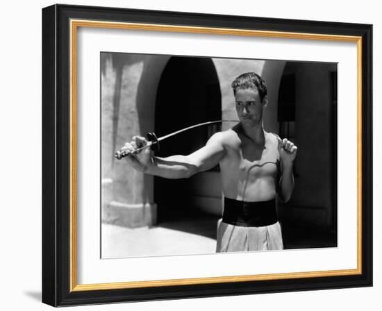 Errol Flynn, 1935-null-Framed Photographic Print