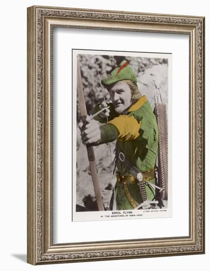 Errol Flynn as Robin Hood-null-Framed Photographic Print