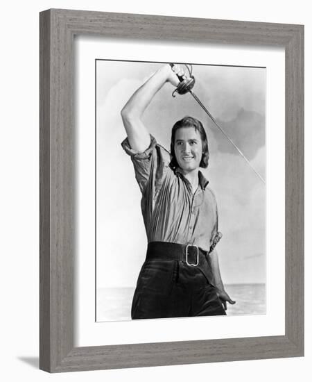 Errol Flynn. "Captain Blood" [1935], Directed by Michael Curtiz.-null-Framed Photographic Print