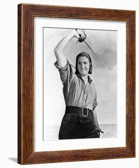 Errol Flynn. "Captain Blood" [1935], Directed by Michael Curtiz.-null-Framed Photographic Print