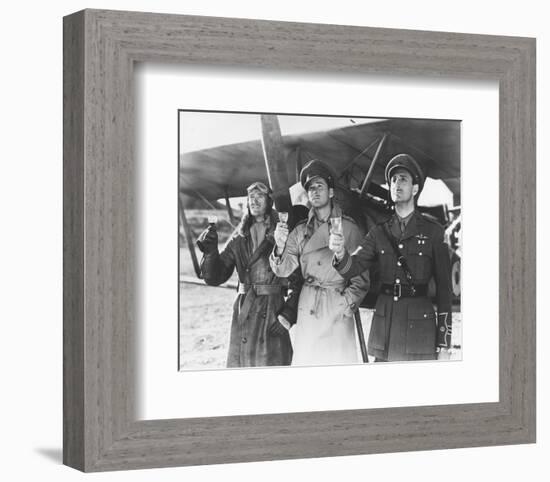 Errol Flynn, David Niven, Basil Rathbone-null-Framed Photo