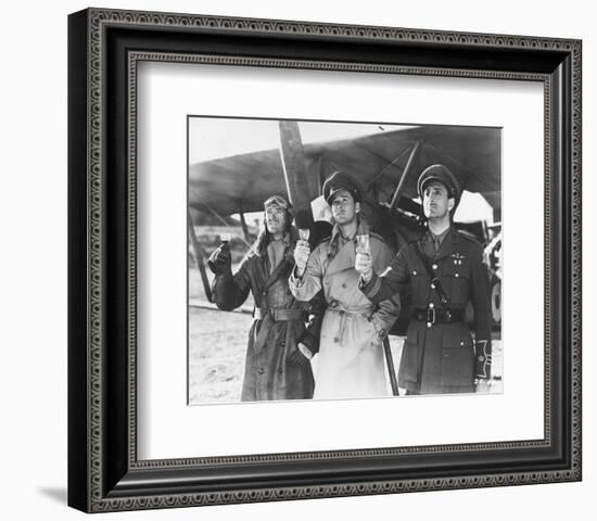 Errol Flynn, David Niven, Basil Rathbone-null-Framed Photo