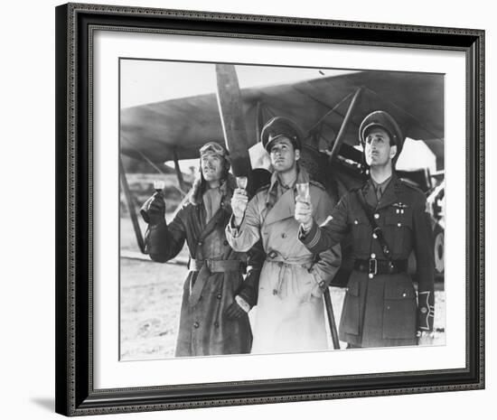 Errol Flynn, David Niven, Basil Rathbone-null-Framed Photo