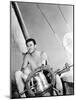 Errol Flynn Relaxing on His Yacht, October 20, 1937-null-Mounted Photo
