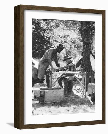 Errol Hinds and Julius Mapata, Livingstone to Broken Hill, Northern Rhodesia, 1925-Thomas A Glover-Framed Giclee Print
