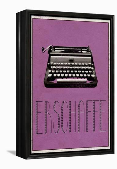ERSCHAFFE (German -  Create)-null-Framed Stretched Canvas