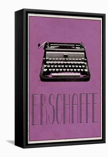 ERSCHAFFE (German -  Create)-null-Framed Stretched Canvas