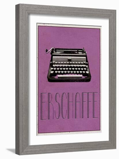 ERSCHAFFE (German -  Create)-null-Framed Art Print