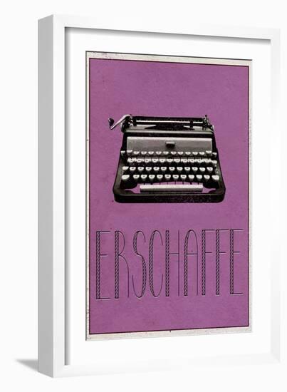 ERSCHAFFE (German -  Create)-null-Framed Art Print