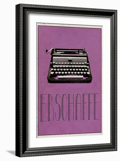 ERSCHAFFE (German -  Create)-null-Framed Art Print