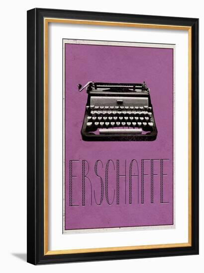 ERSCHAFFE (German -  Create)-null-Framed Art Print