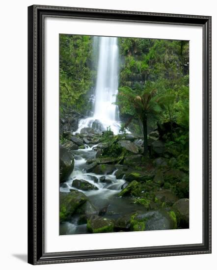 Erskine Falls, Waterfall in the Rainforest, Great Ocean Road, South Australia, Australia-Thorsten Milse-Framed Photographic Print