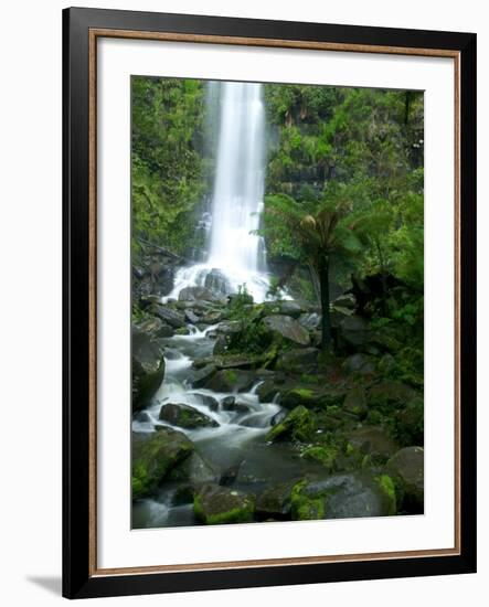 Erskine Falls, Waterfall in the Rainforest, Great Ocean Road, South Australia, Australia-Thorsten Milse-Framed Photographic Print