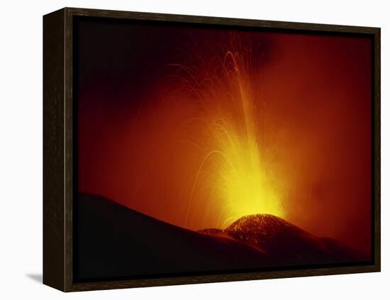 Eruption of Highly Active Volcan Pacaya, South of Guatemala City, Guatemala, Central America-Robert Francis-Framed Premier Image Canvas