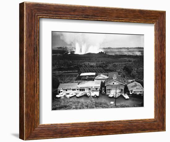 Eruption of Kilauea Near Kapoho Plantation-null-Framed Photographic Print