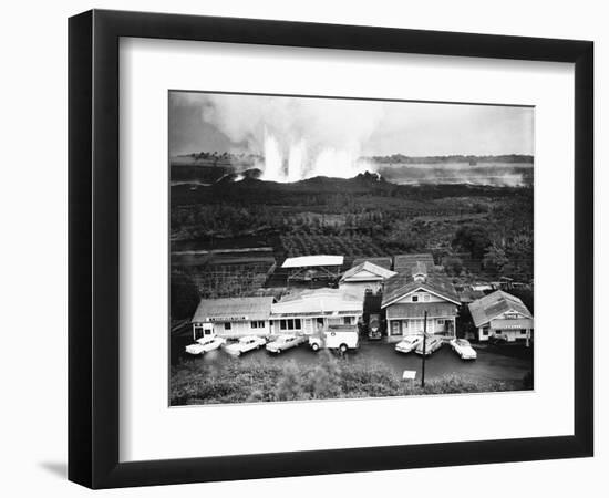 Eruption of Kilauea Near Kapoho Plantation-null-Framed Photographic Print