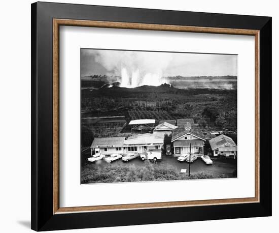 Eruption of Kilauea Near Kapoho Plantation-null-Framed Photographic Print