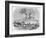 Eruption of Mount Pelee, in the Island of Martinique Engraving-null-Framed Giclee Print